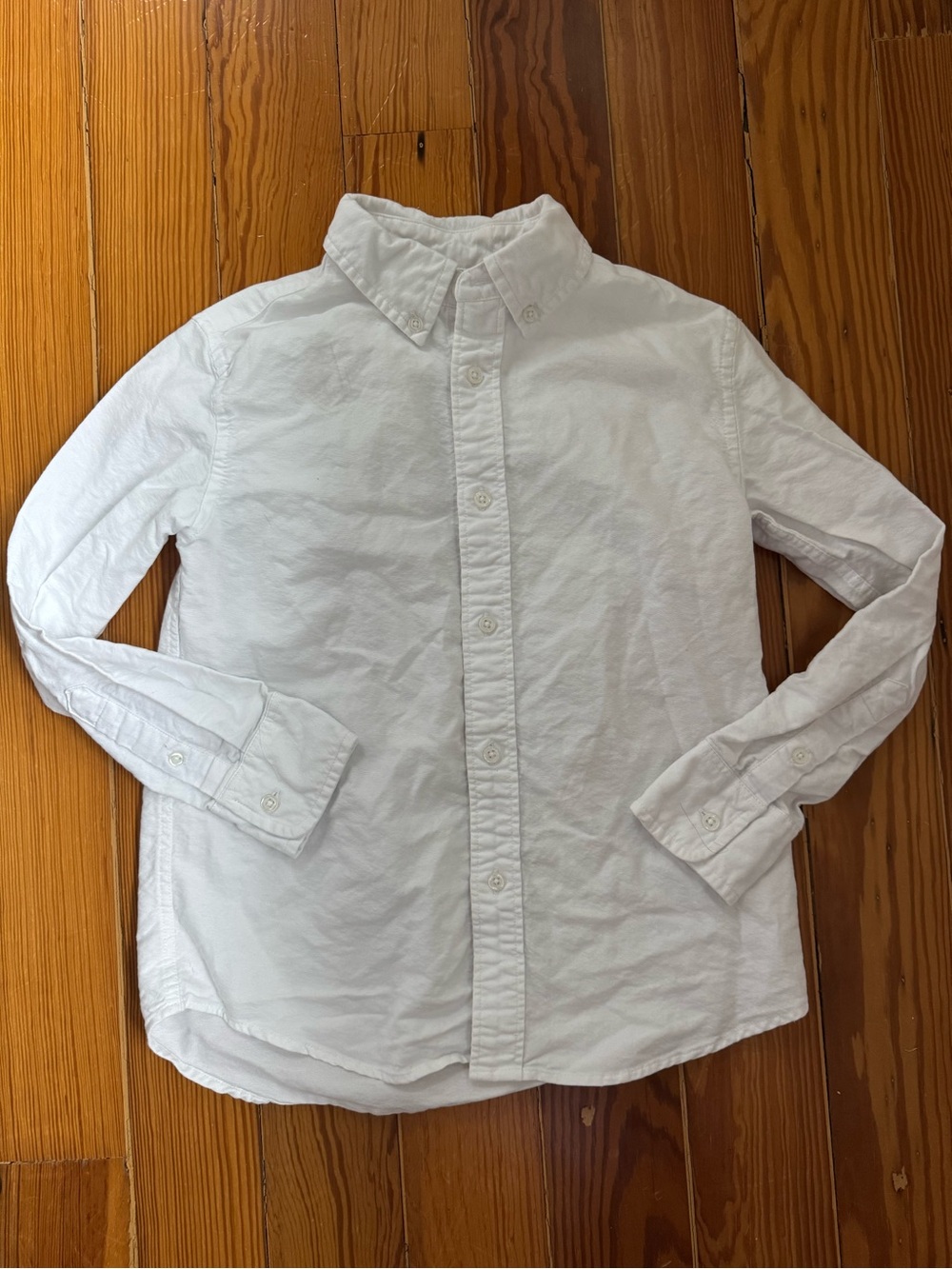 Crewcuts Boys' White Long-Sleeve Button-Down Shirt